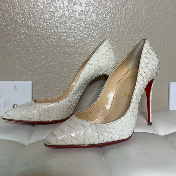 Christian Louboutin white pumps (python) - Picture 3 of 8